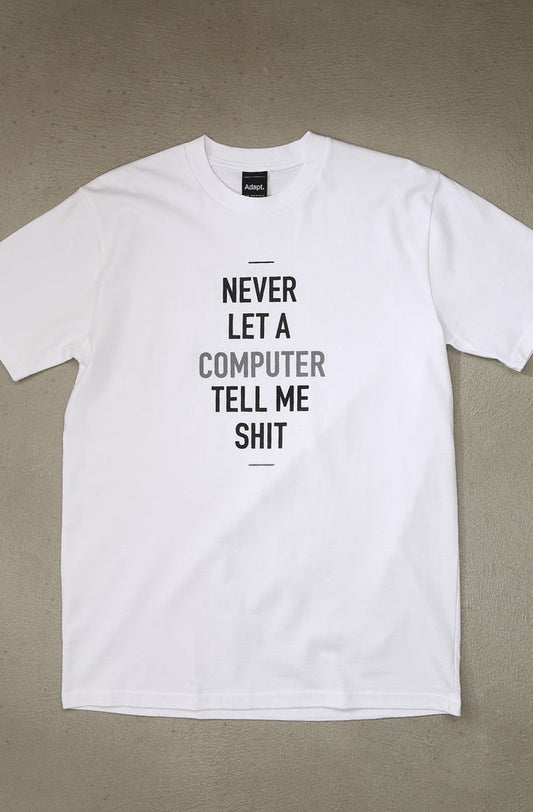 Deltron x Adapt - Computer Men's Shirt, White