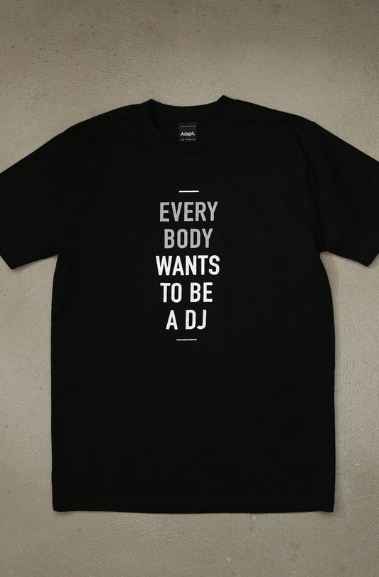 Deltron x Adapt  - DJ Men's Shirt, Black